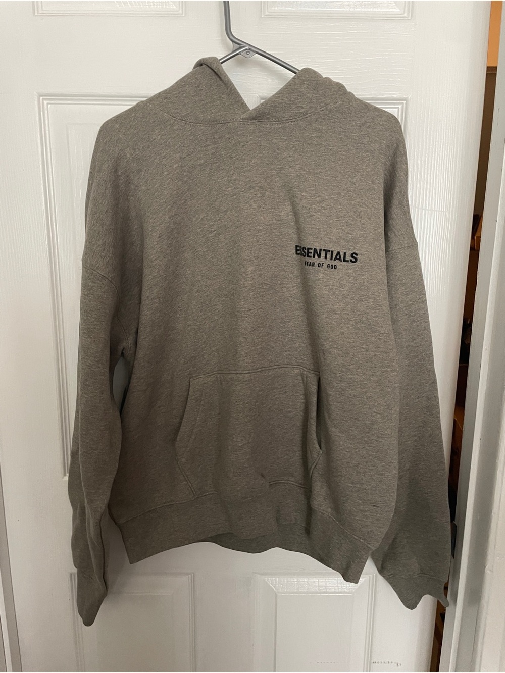 Essentials Men’s Gray Crewneck Hoodie